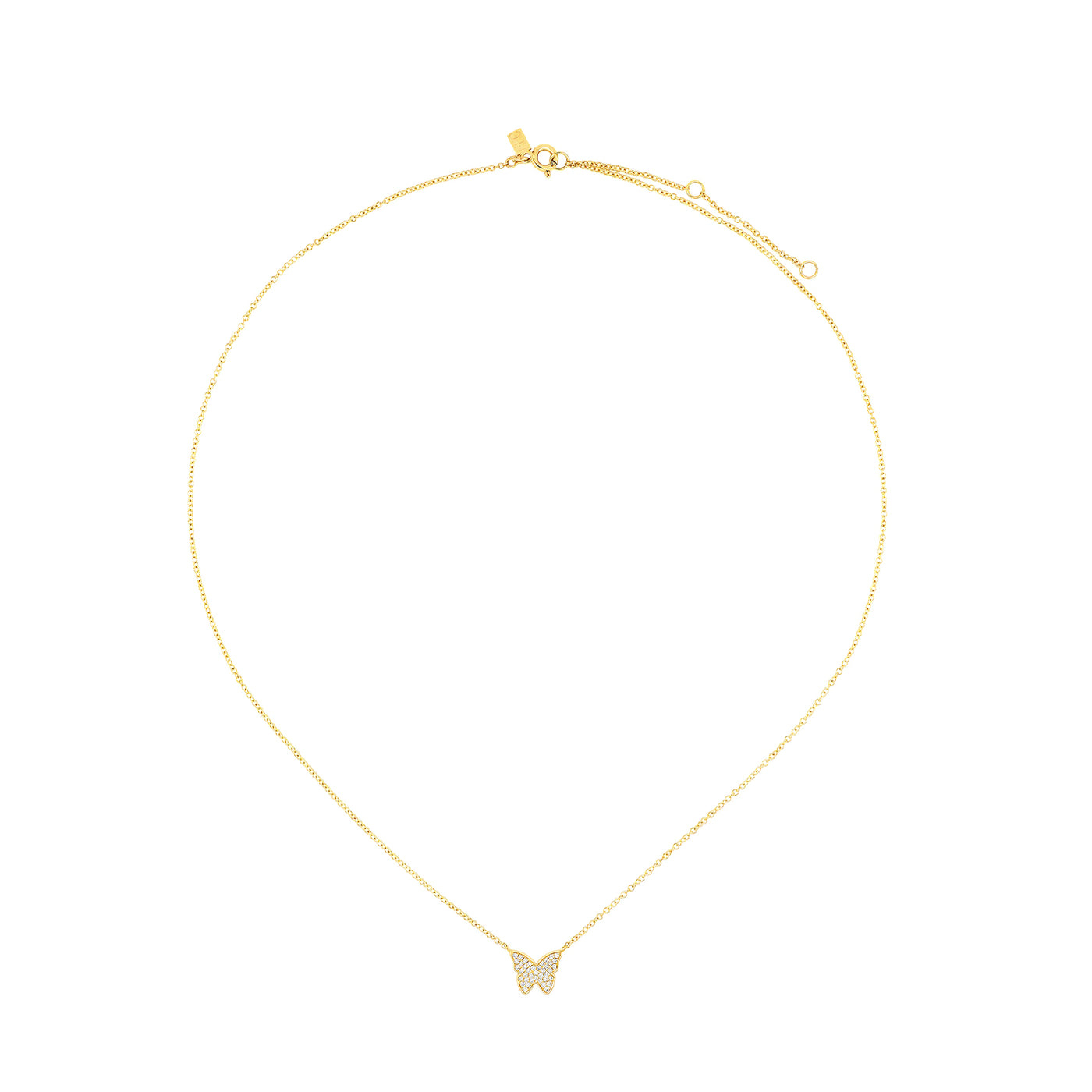 Diamond Butterfly Necklace