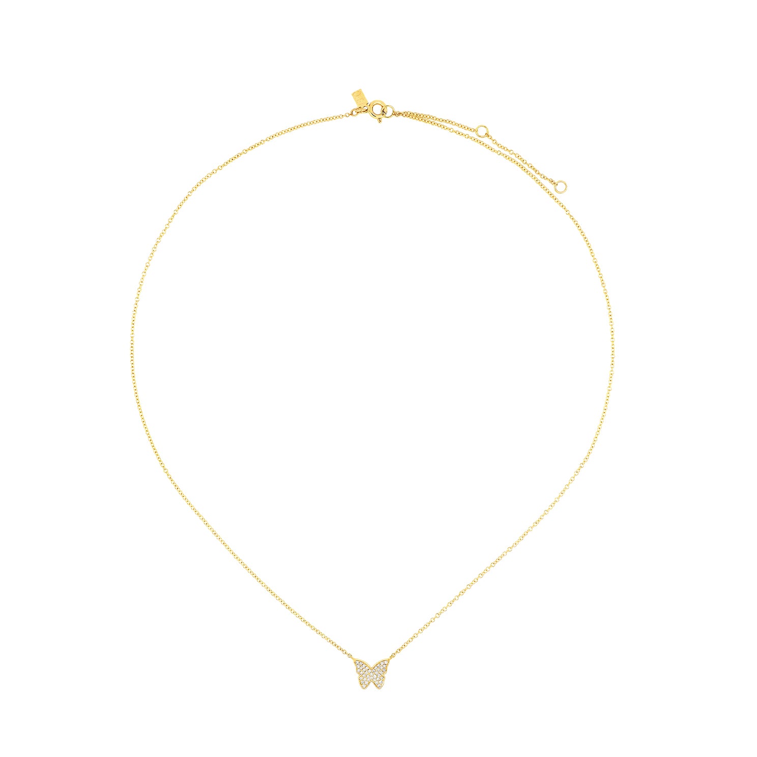 Diamond Butterfly Necklace