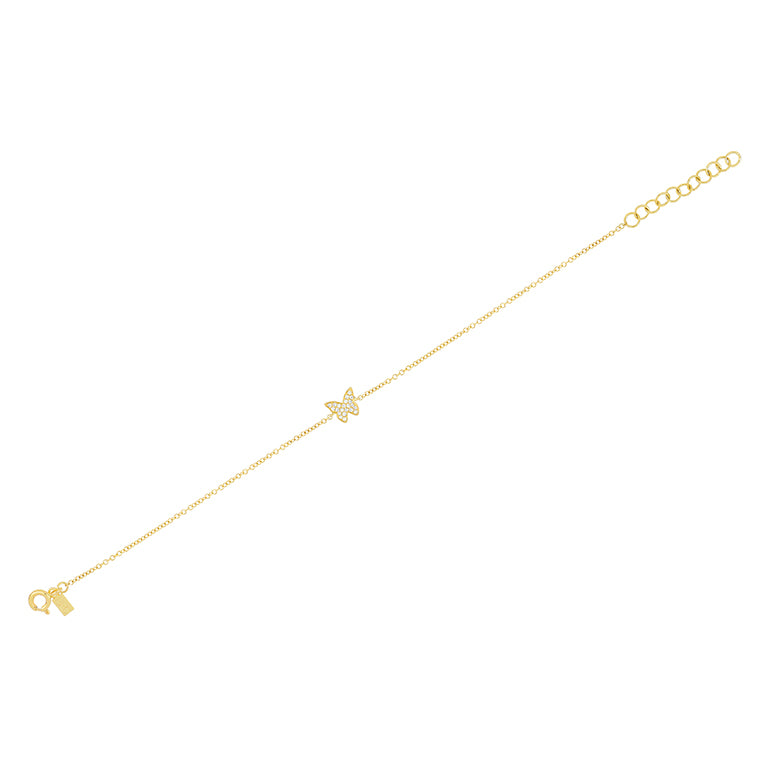 Diamond Butterfly Bracelet