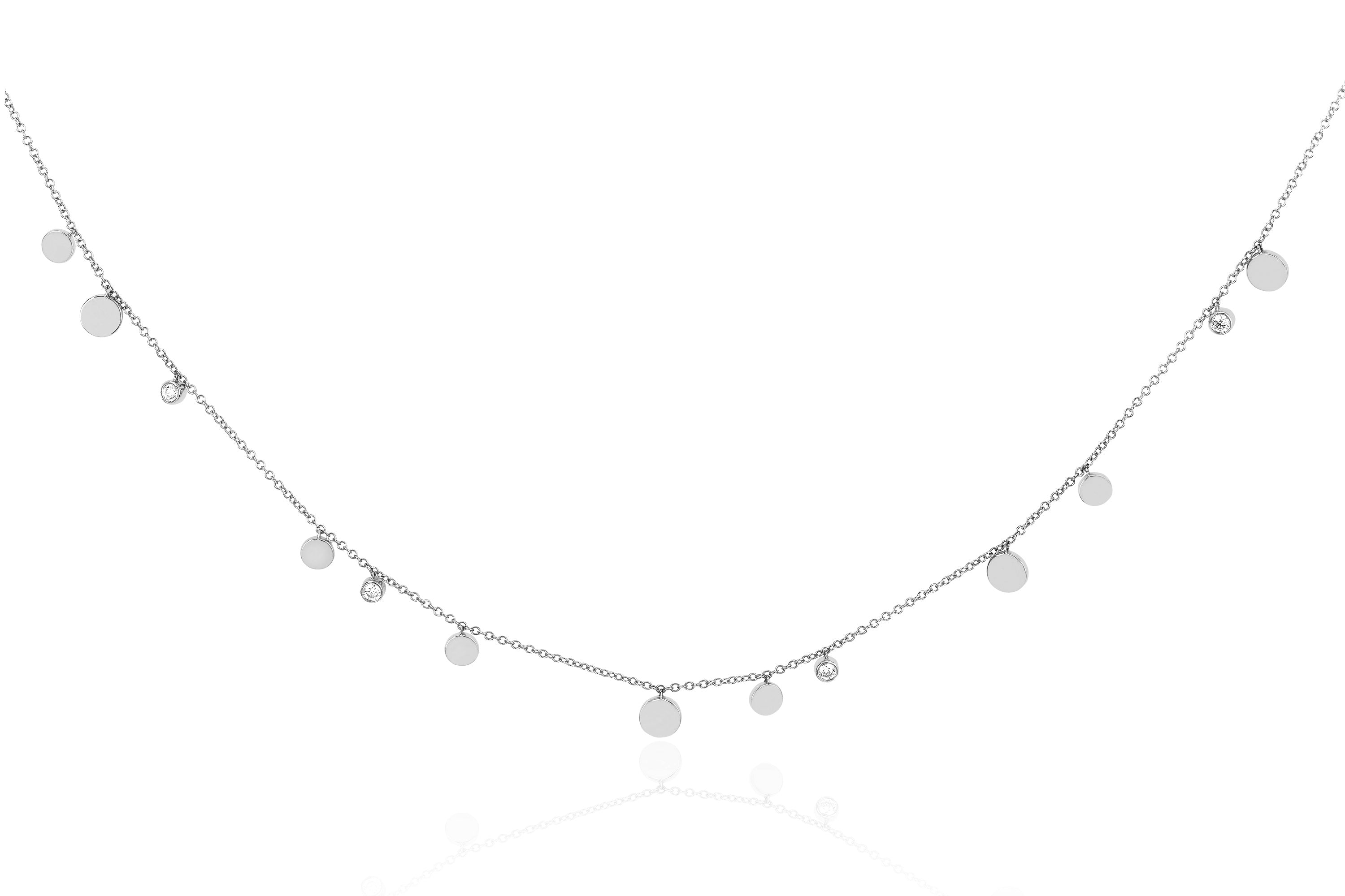 Gold & Diamond Confetti Necklace