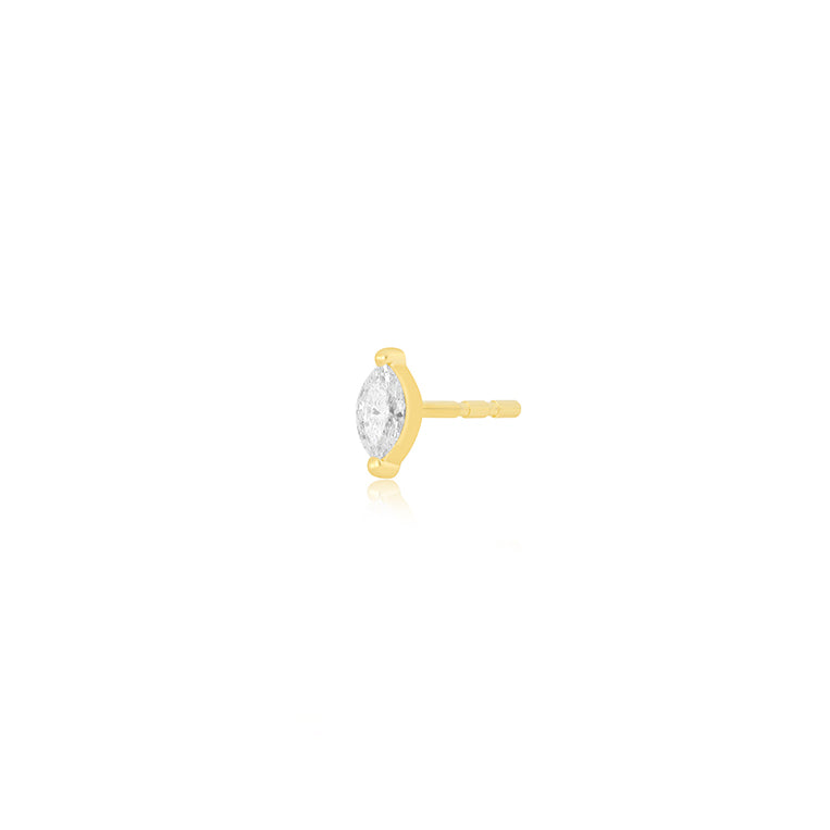 Diamond Marquise Stud Earring