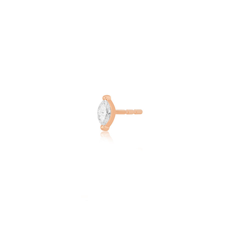 Diamond Marquise Stud Earring