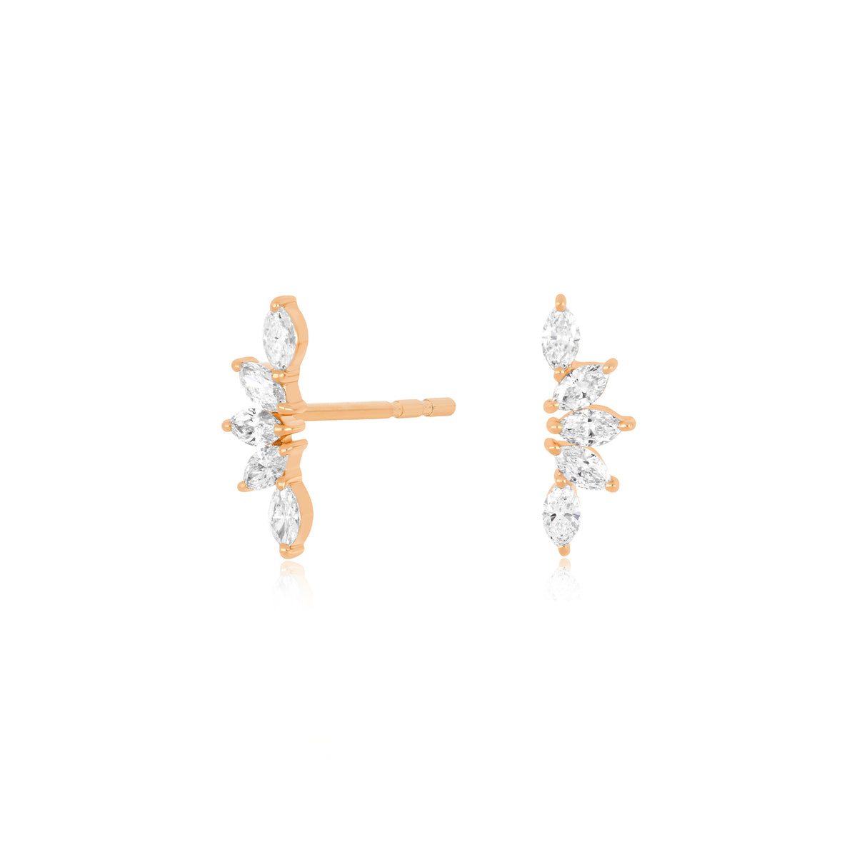 Diamond Marquise Fan Earring
