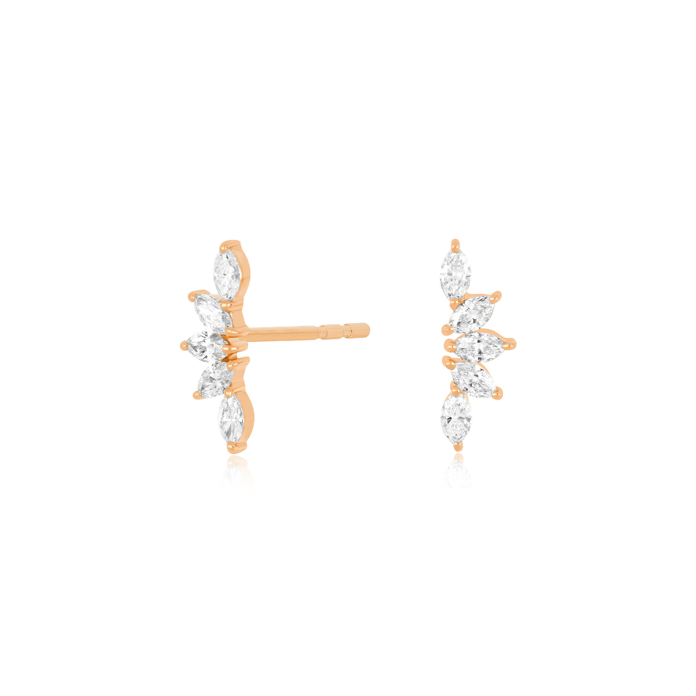 Diamond Marquise Fan Earring