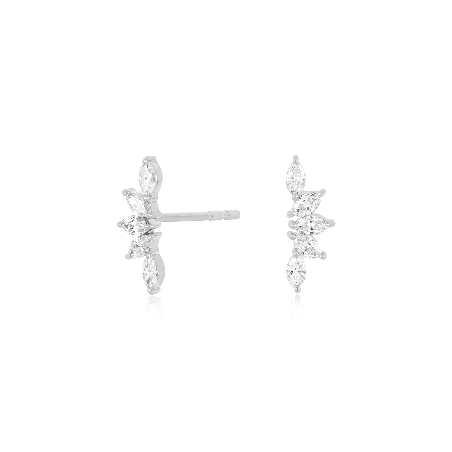 Diamond Marquise Fan Earring