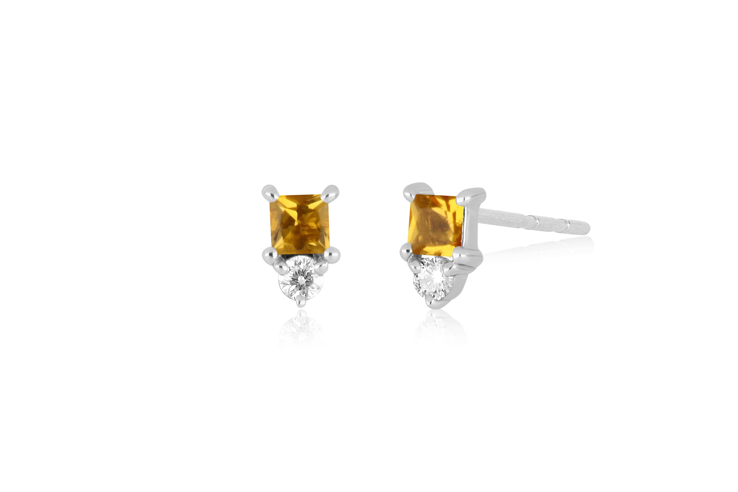 Mini Birthstone Stud Earring