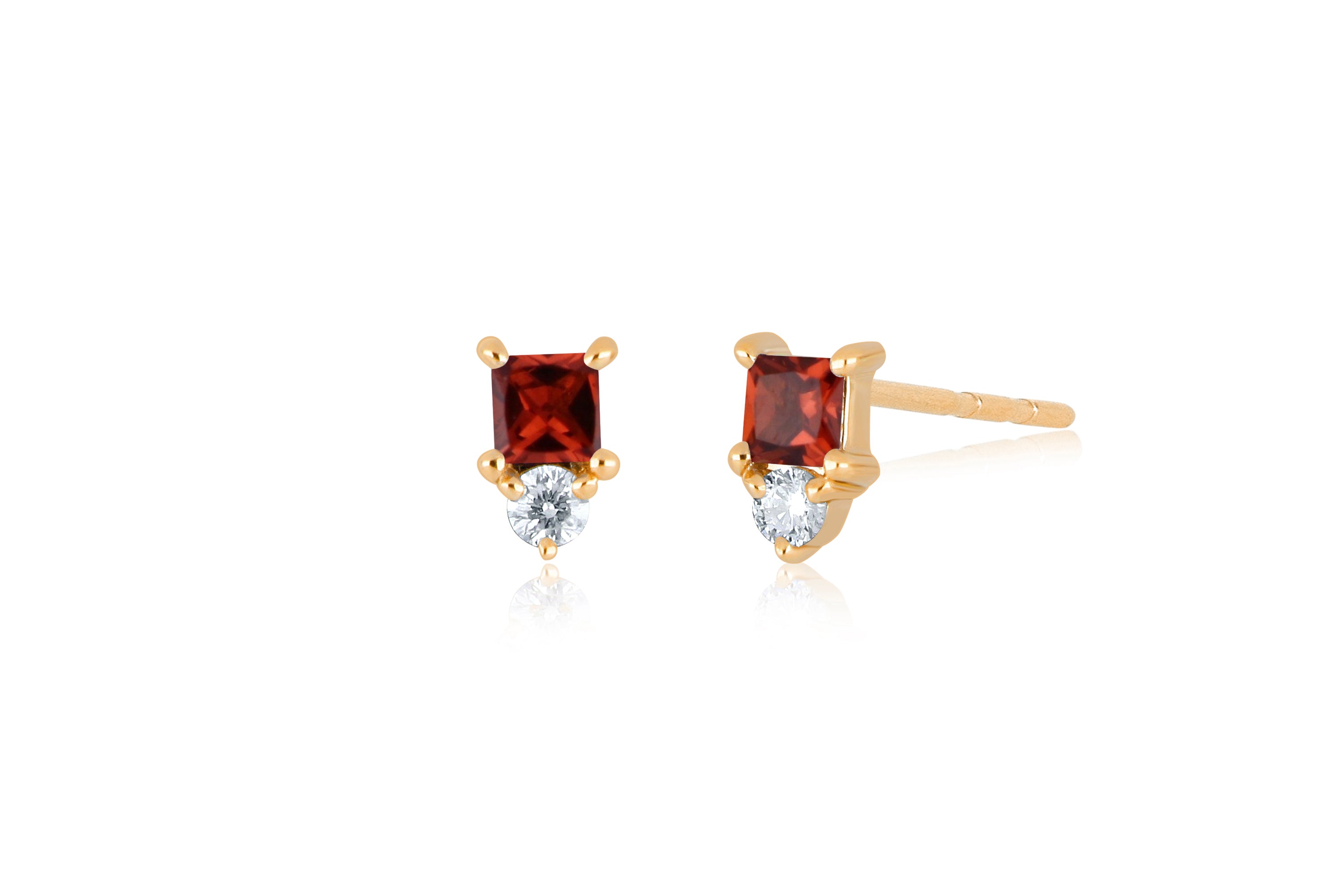 Mini Birthstone Stud Earring
