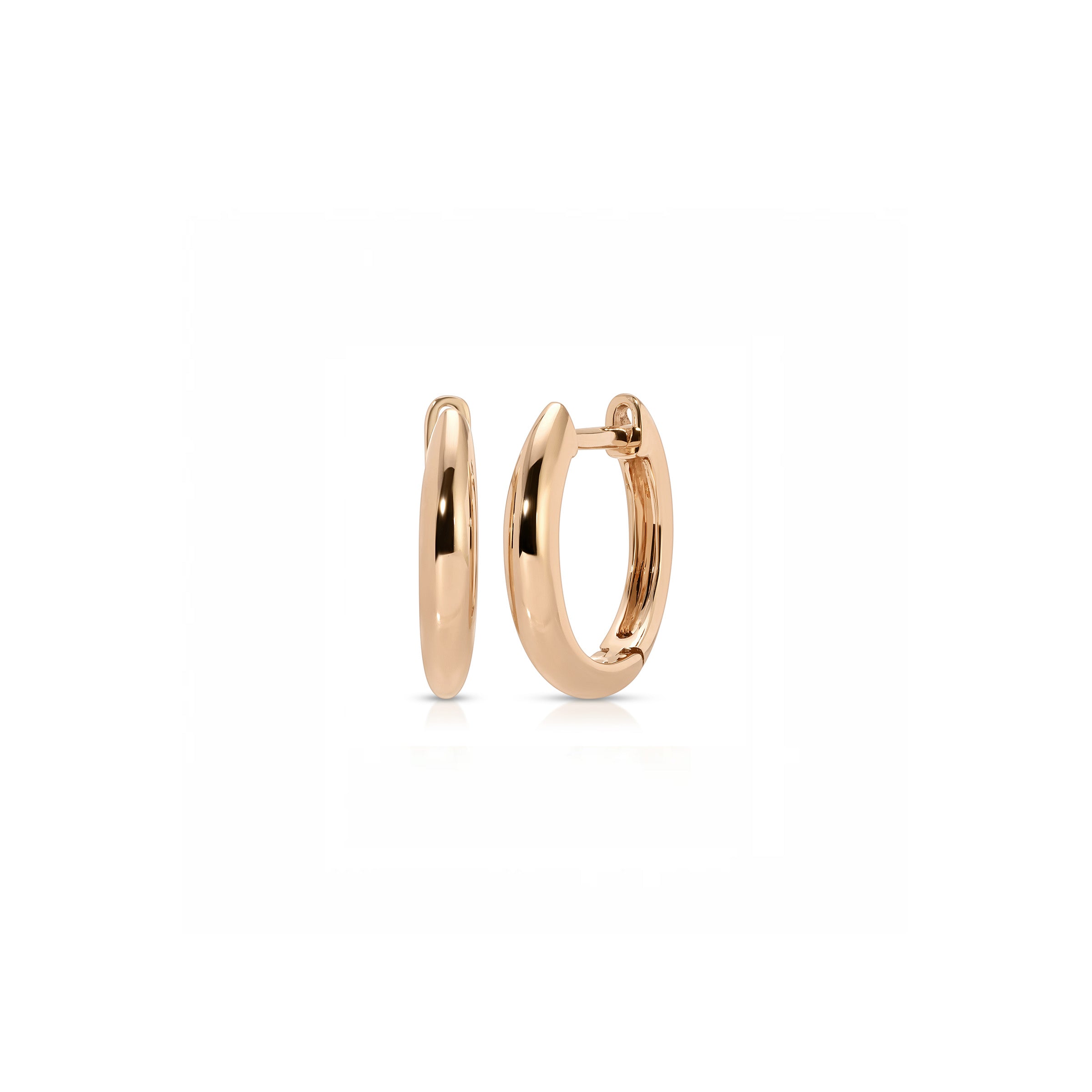 Gold Dome Huggie Earring