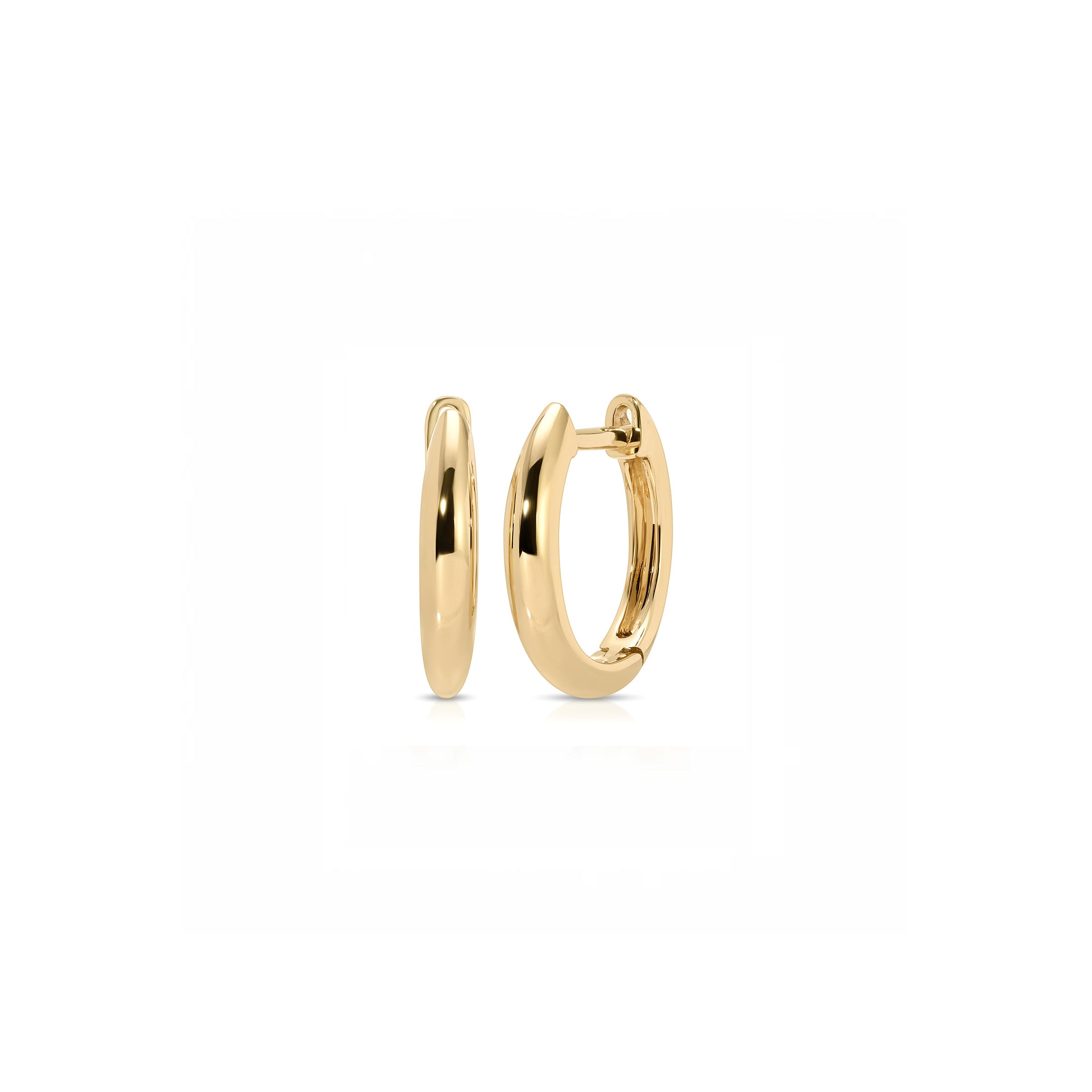 Gold Dome Huggie Earring