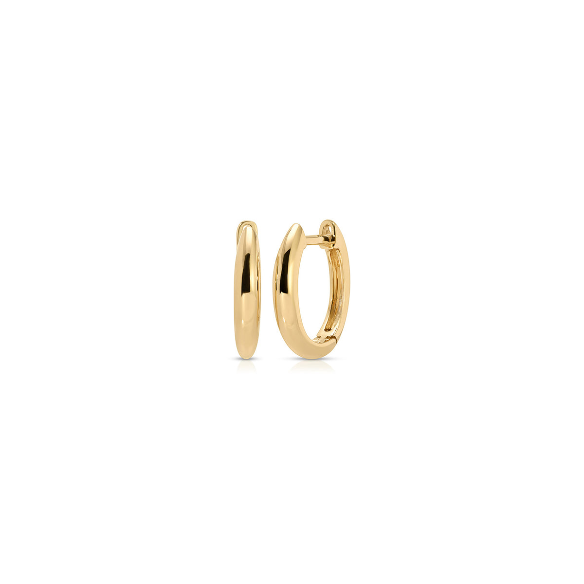 Gold Dome Huggie Earring
