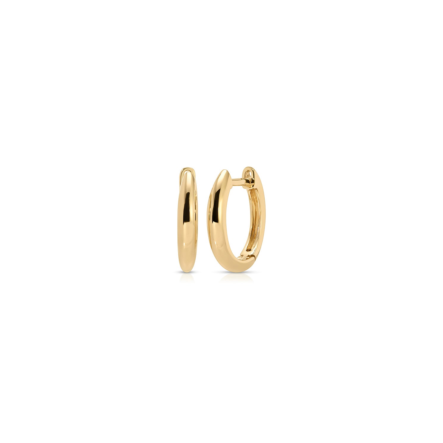 Gold Dome Huggie Earring