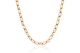 Jumbo Link Chain Necklace in rose gold