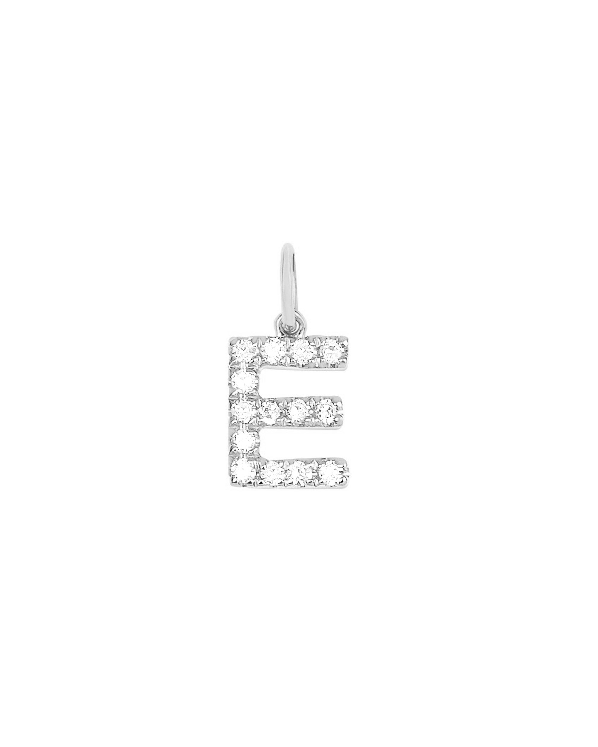 Diamond Initial Necklace Charm