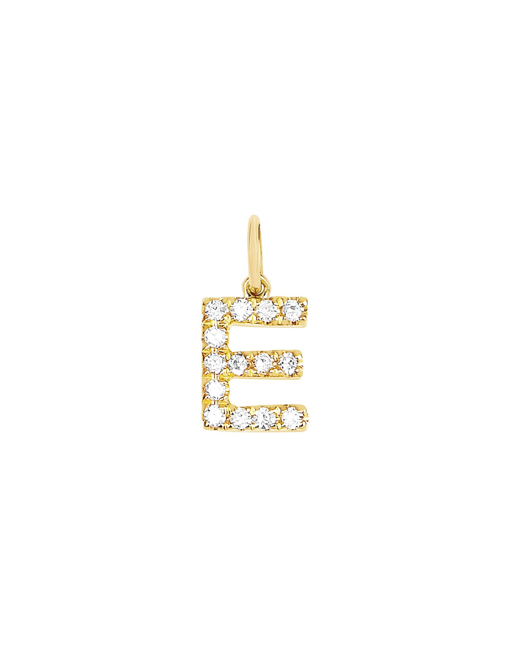 Diamond Initial Necklace Charm