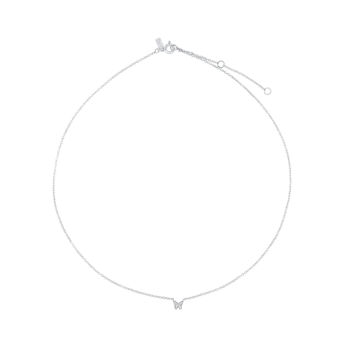 Diamond Baby Butterfly Necklace