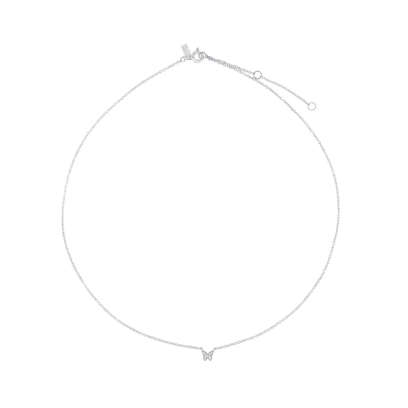 Diamond Baby Butterfly Necklace