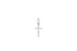 Diamond Cross Necklace Charm in white gold