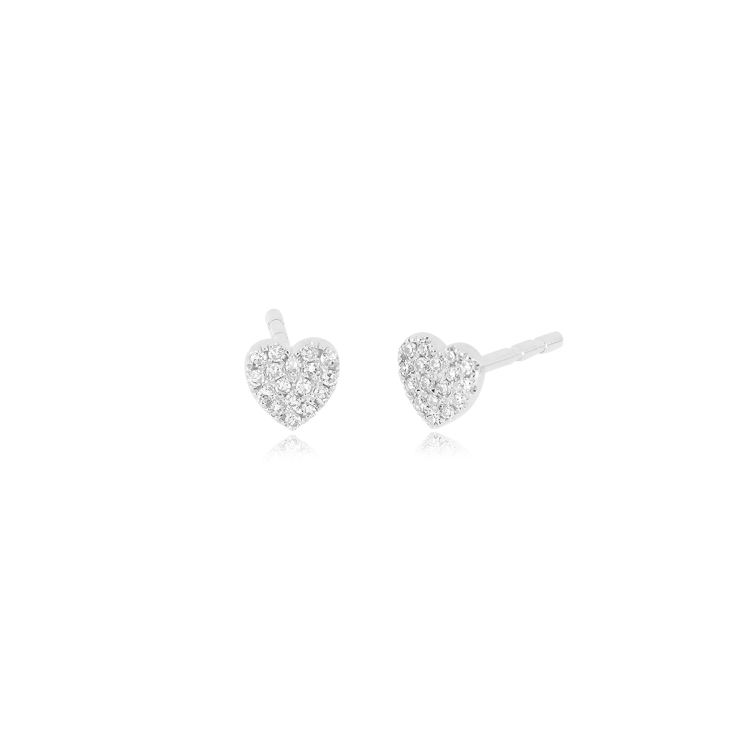 Diamond Baby Heart Stud Earring