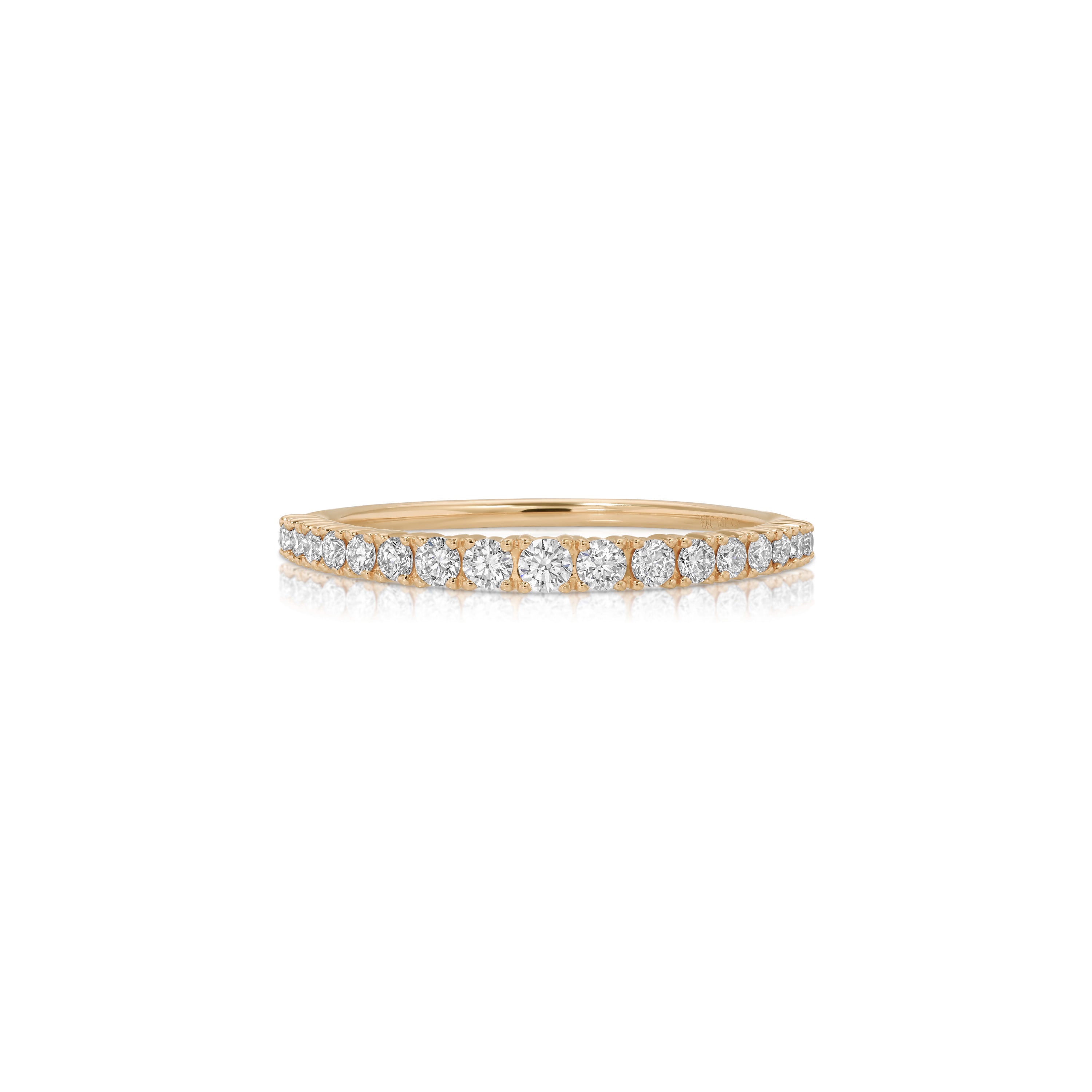 Full Cut Diamond Arc Ring