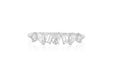 Jumbo Multi Faceted Diamond Ring in white gold