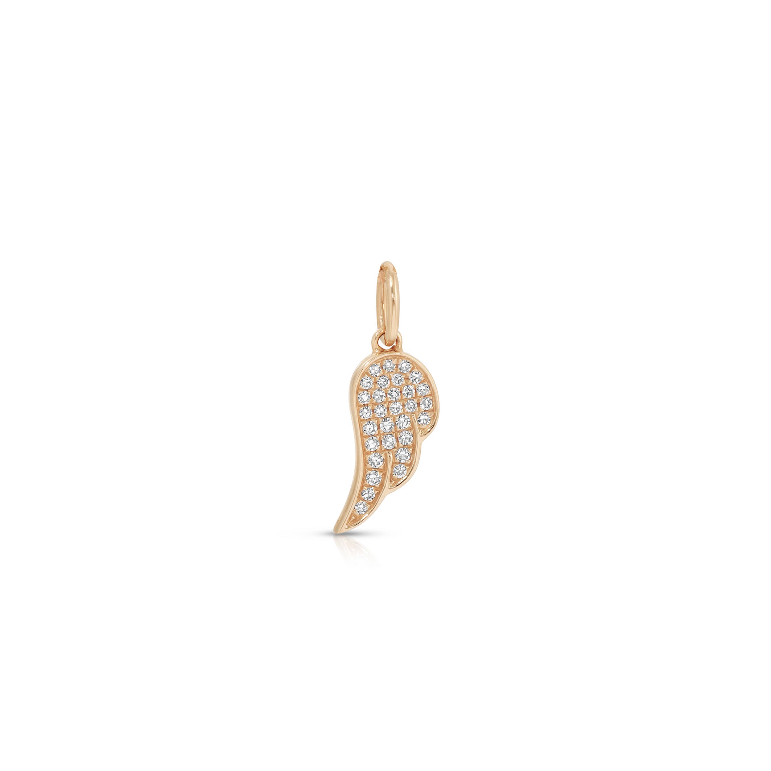 Diamond Angel Wing Charm