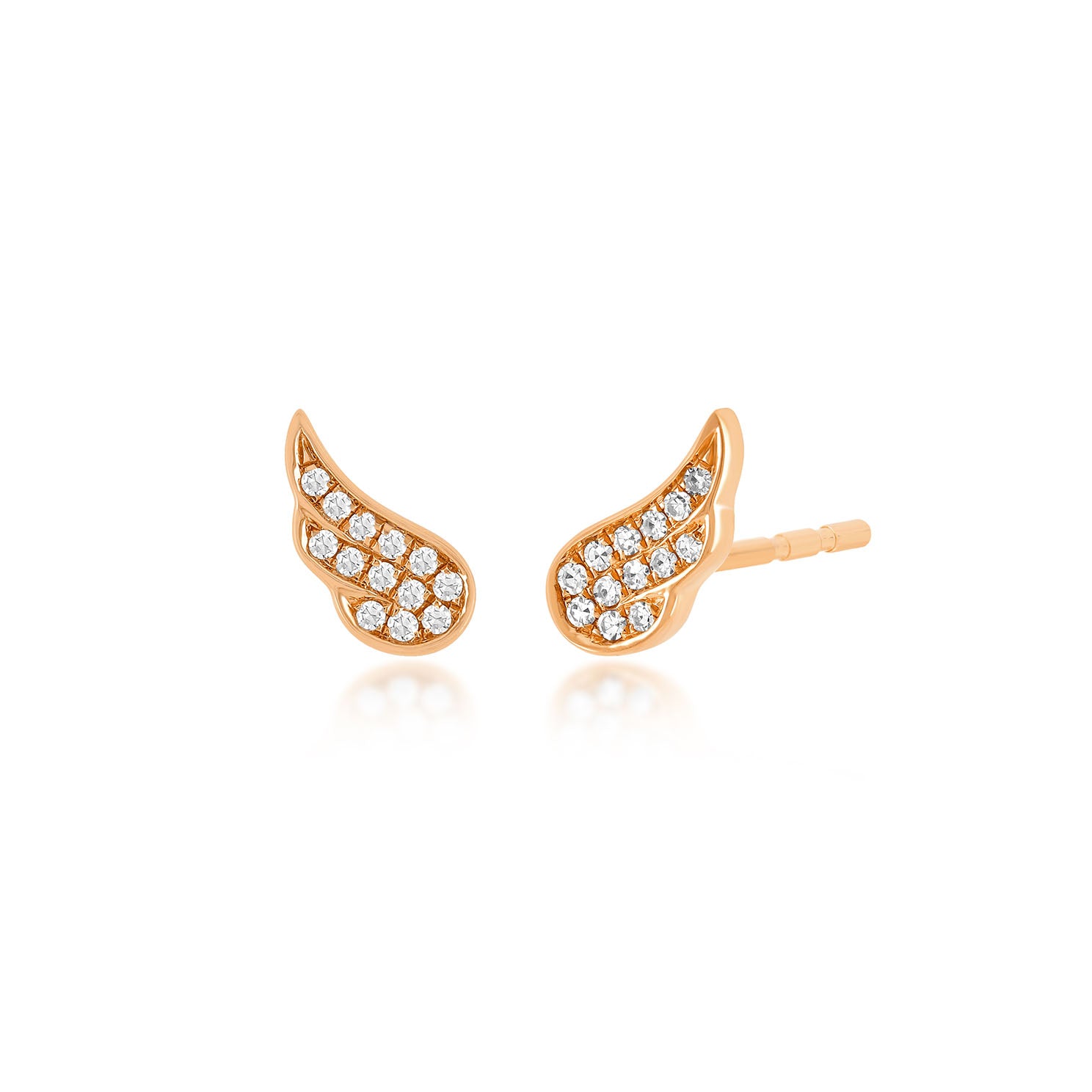 Diamond Baby Angel Wing Stud Earring