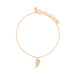 Diamond Angel Wing Bracelet in 14k Rose Gold