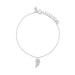 Diamond Angel Wing Bracelet in 14k White Gold