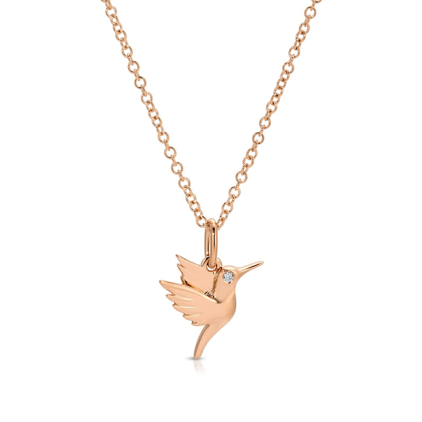 Gold Hummingbird Necklace