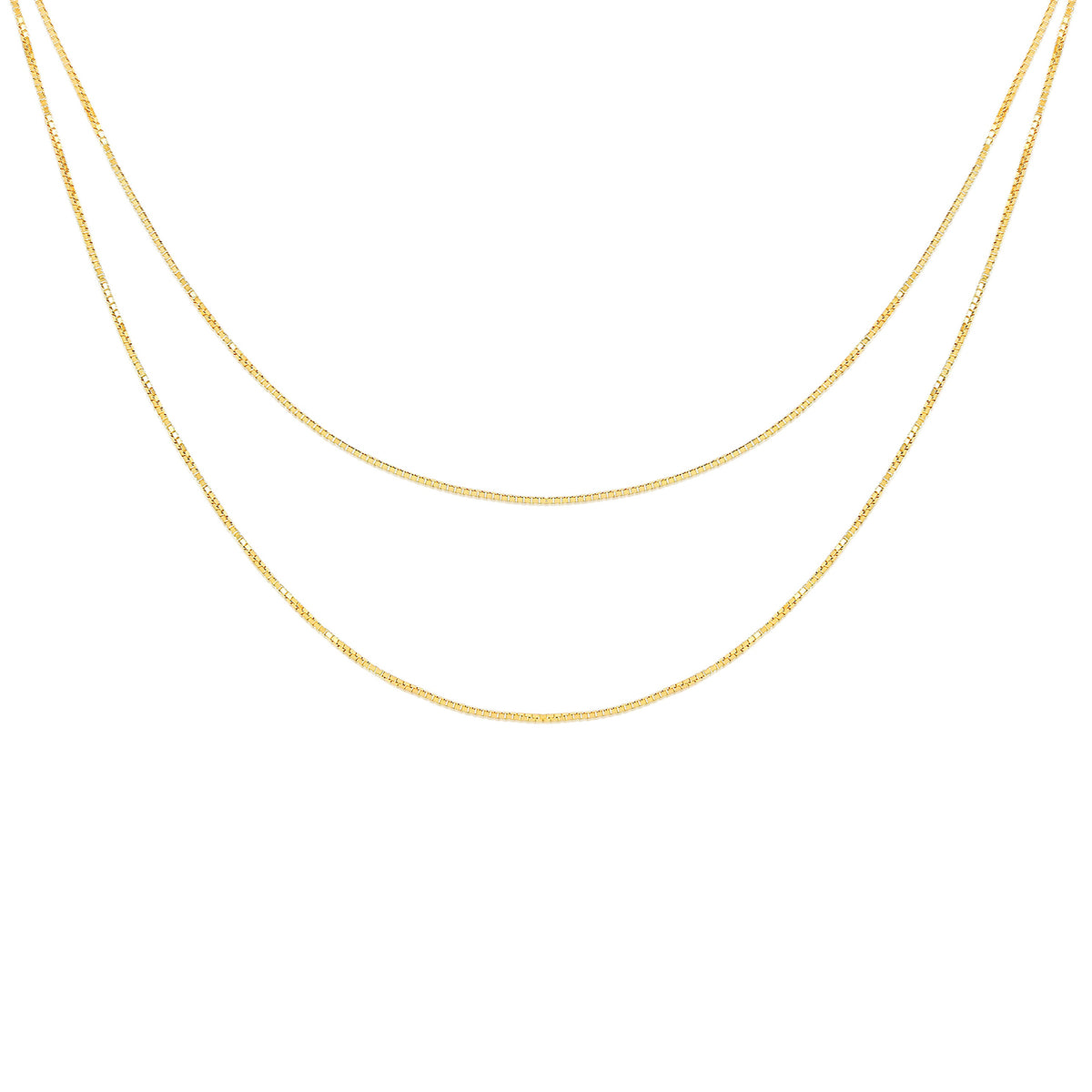 Double Strand Liquid Gold Necklace