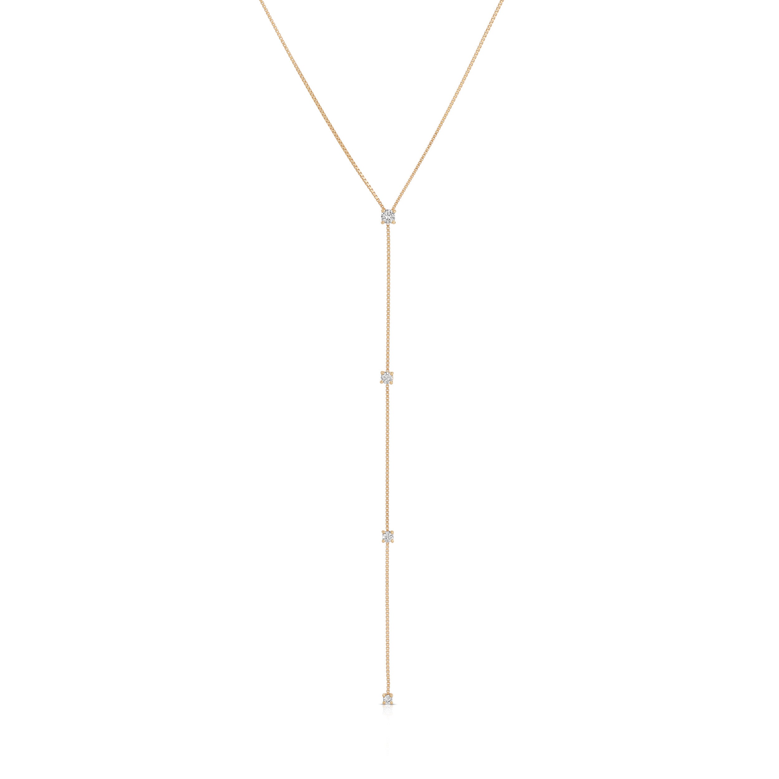 Diamond Callae Lariat Necklace
