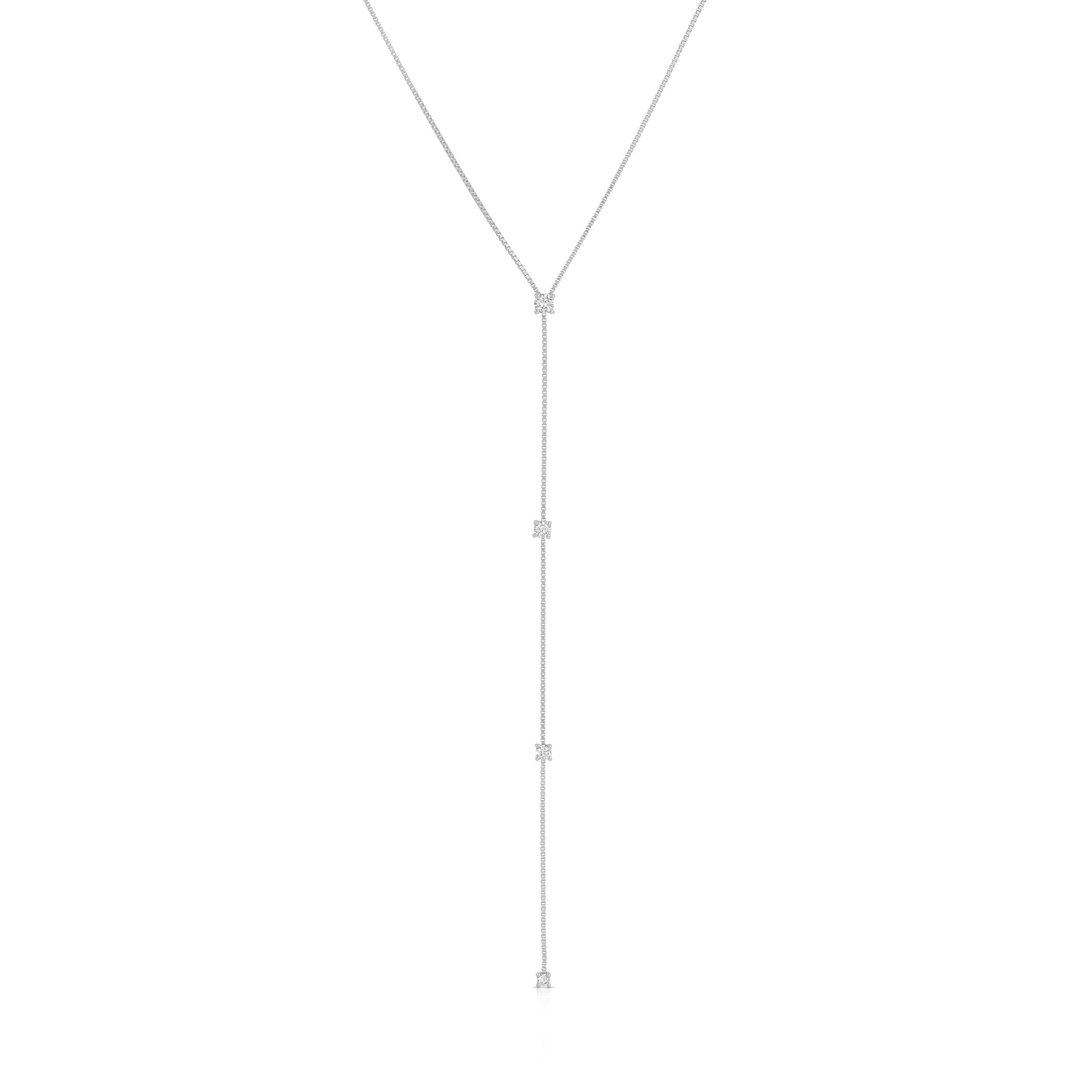 Diamond Callae Lariat Necklace