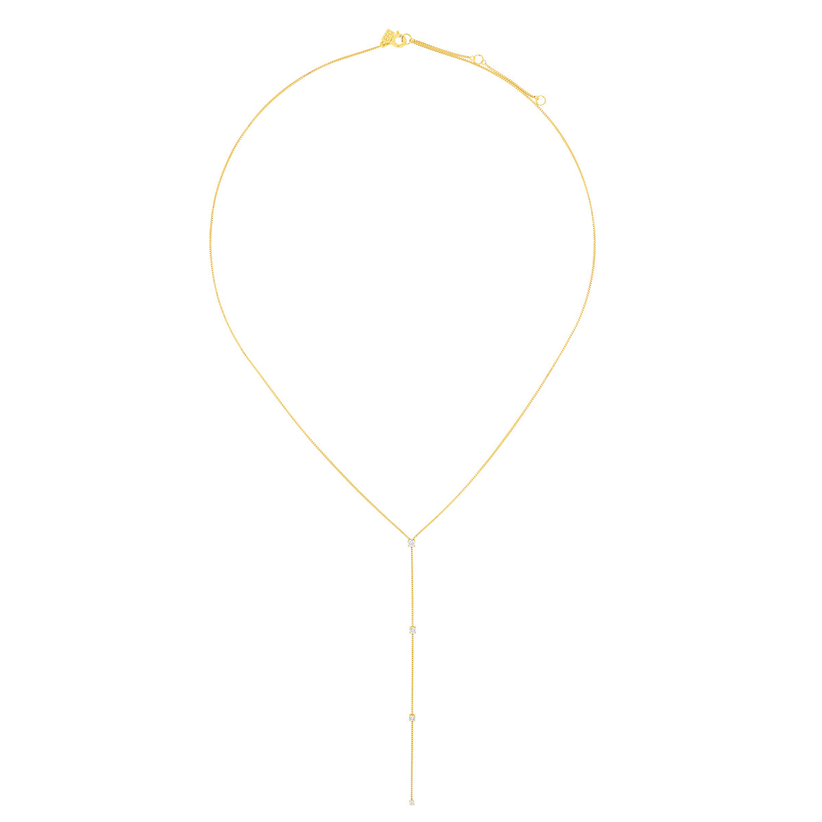 Diamond Callae Lariat Necklace