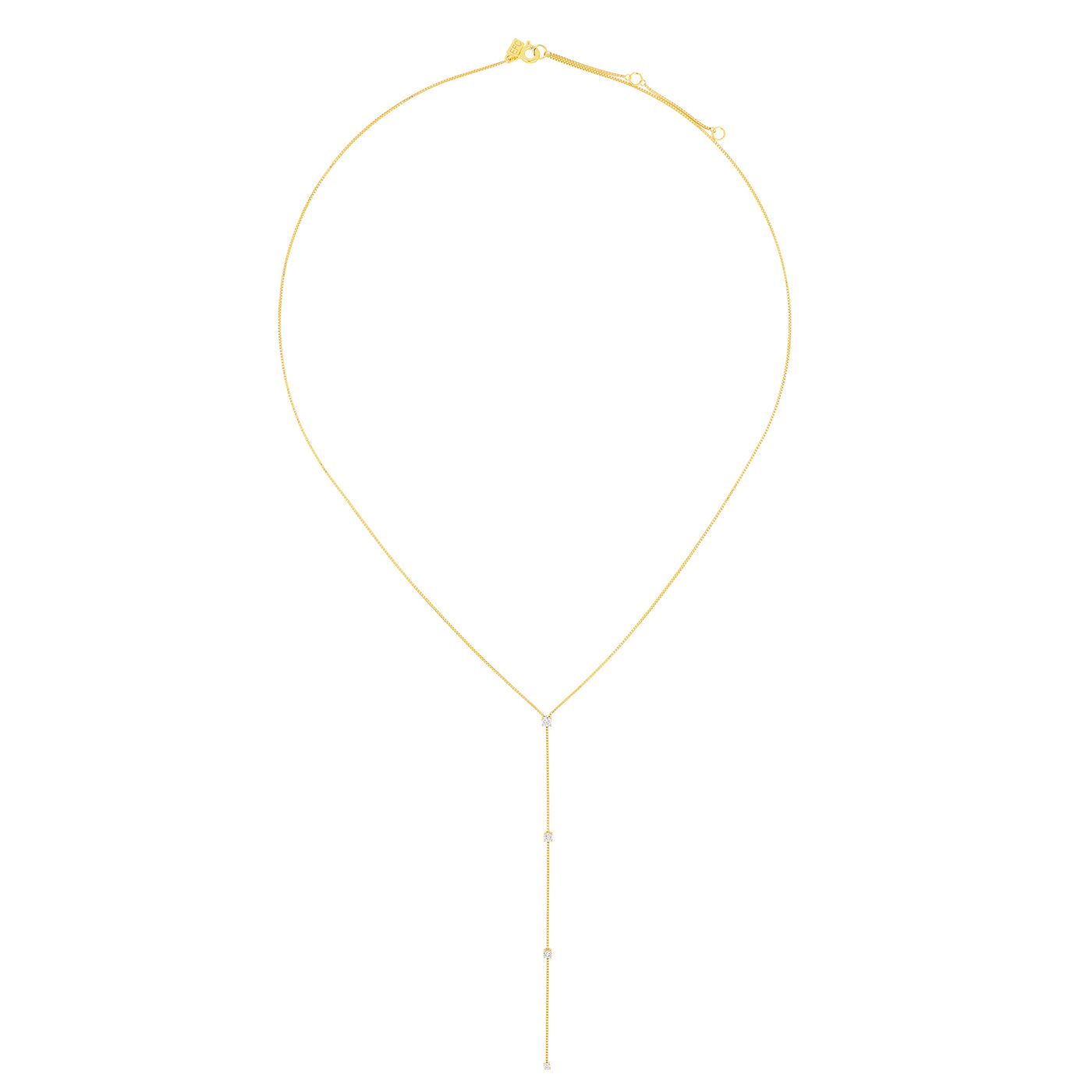 Diamond Callae Lariat Necklace