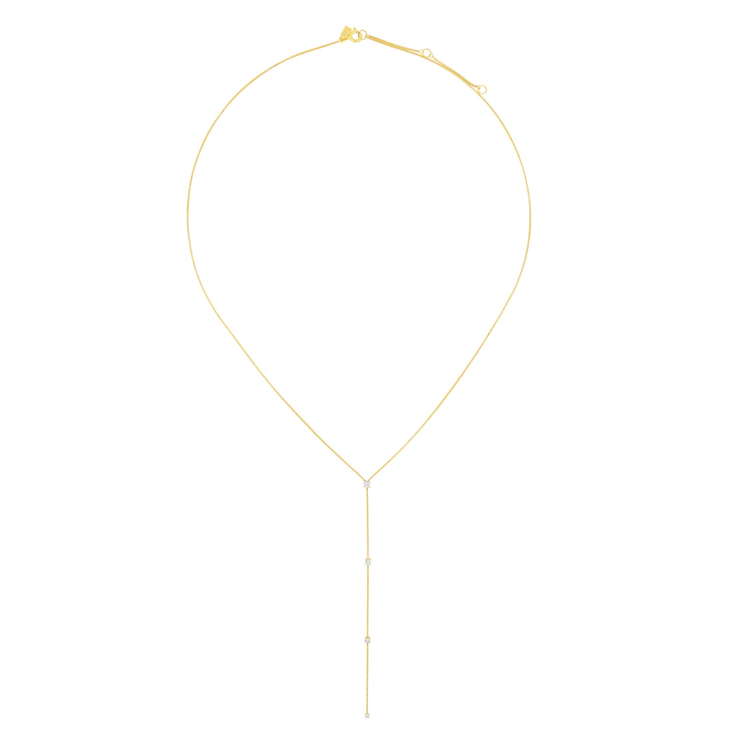 Diamond Callae Lariat Necklace