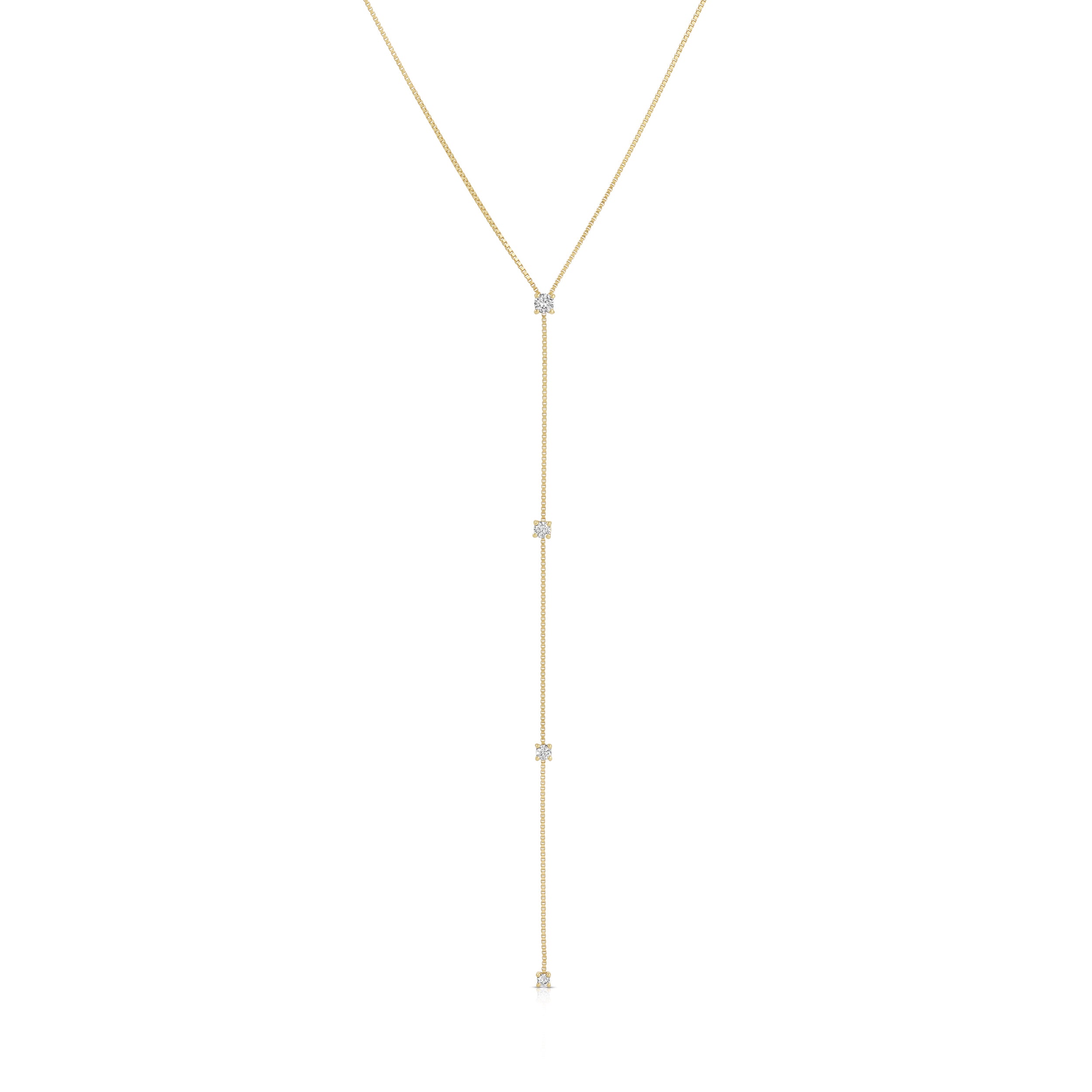 Diamond Callae Lariat Necklace