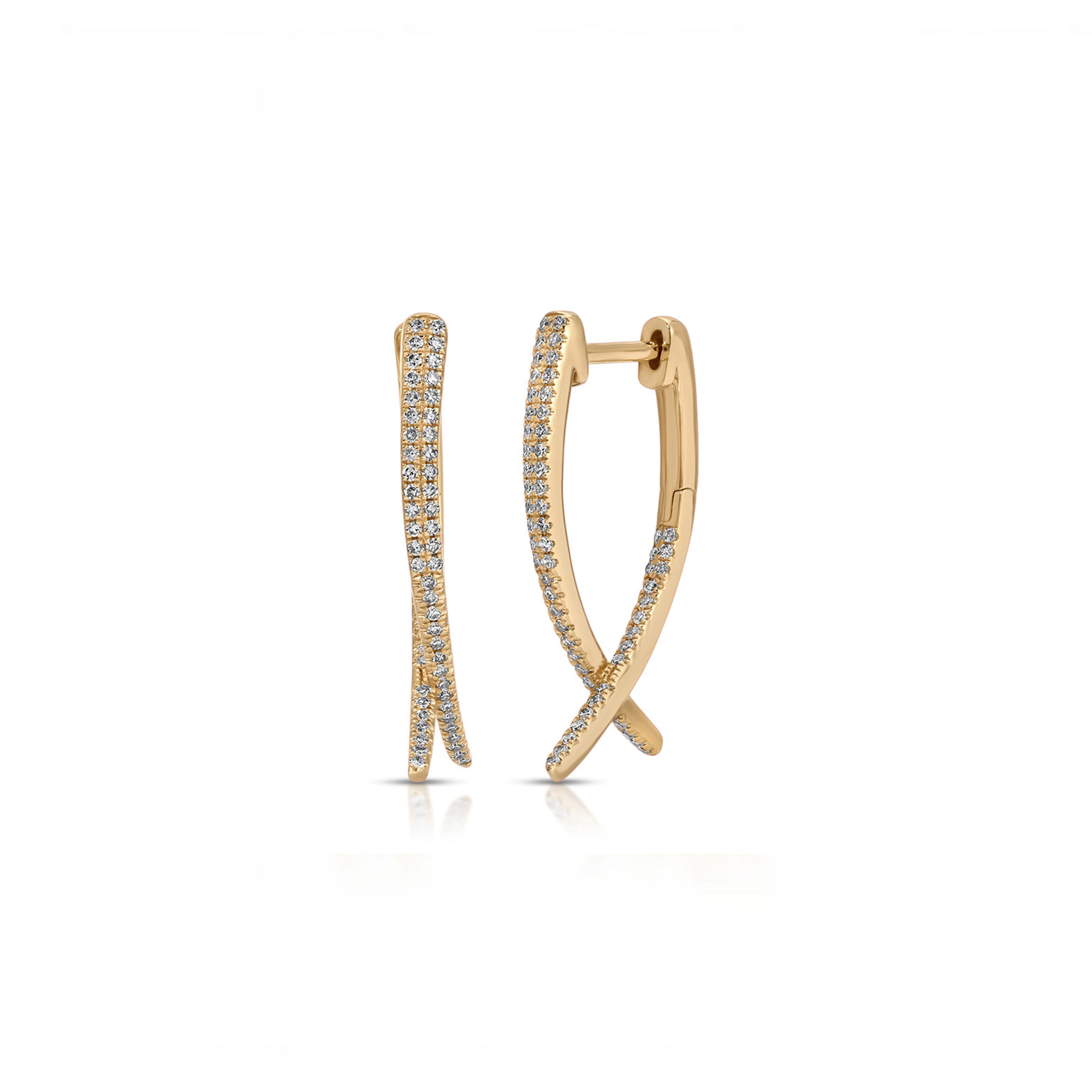 Diamond Loop Hoop Earring