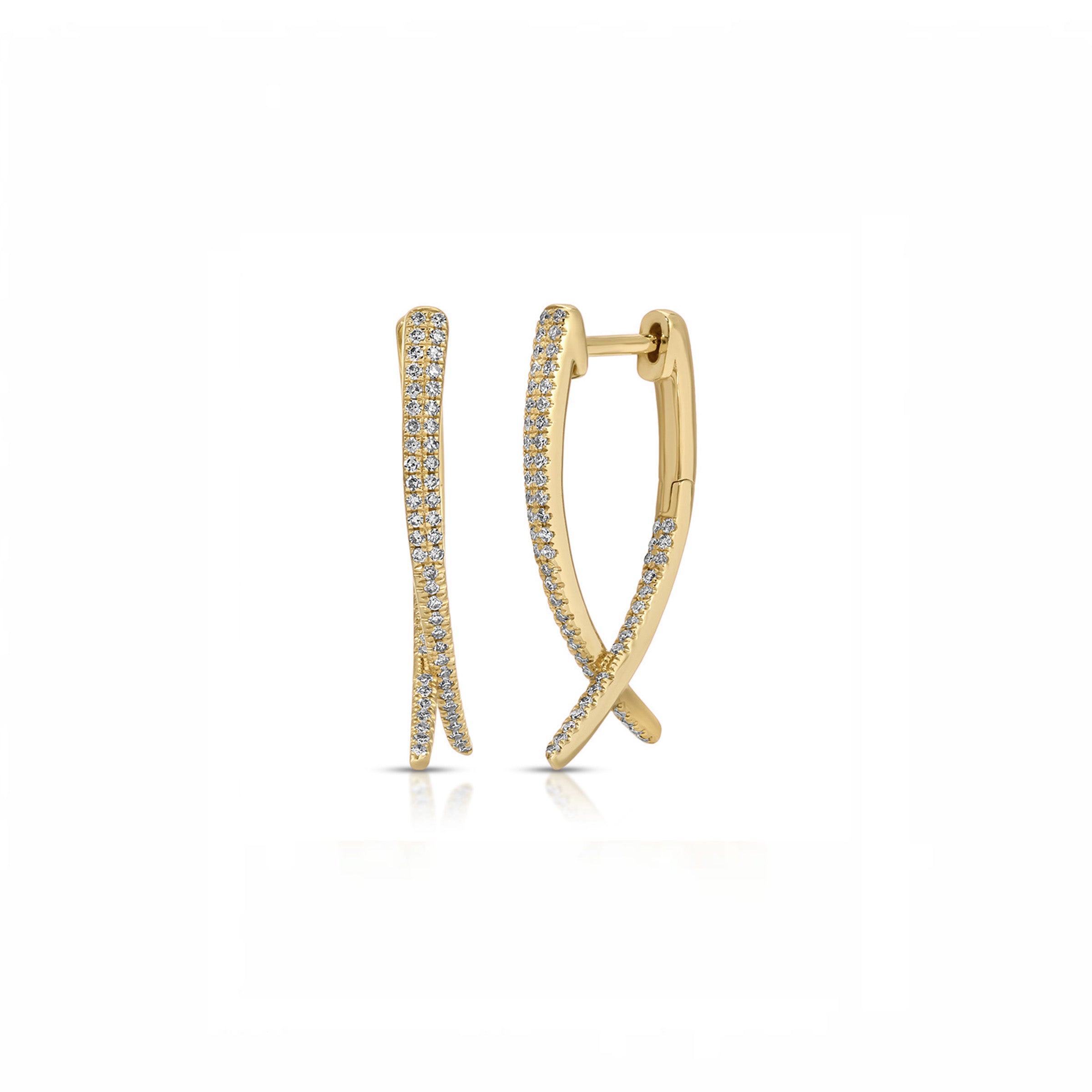 Diamond Loop Hoop Earring