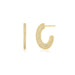 Diamond Harper Hoop Earrings in 14k yellow gold