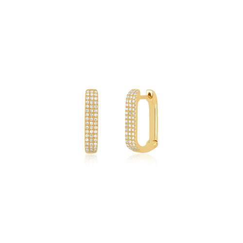 Diamond Jumbo Lola Hoop Earring