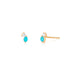 Double Treasure Stud Earring in rose gold