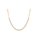 Diamond Segment Mini Link Necklace in 14k rose gold