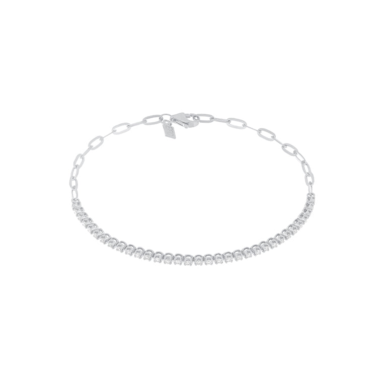 Diamond Segment Mini Link Bracelet