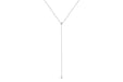 Diamond Pillow Lariat Necklace in 14k white gold