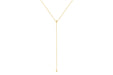 Diamond Pillow Lariat Necklace in 14k yellow gold