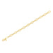 Diamond Pillow Jumbo Link Chain Bracelet in 14k yellow gold