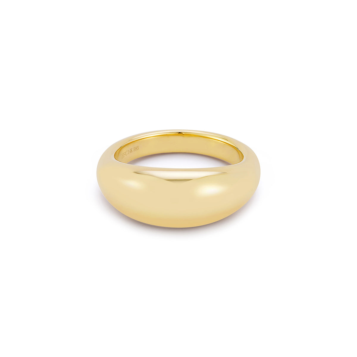 Gold Jumbo Dome Ring in 14k yellow gold