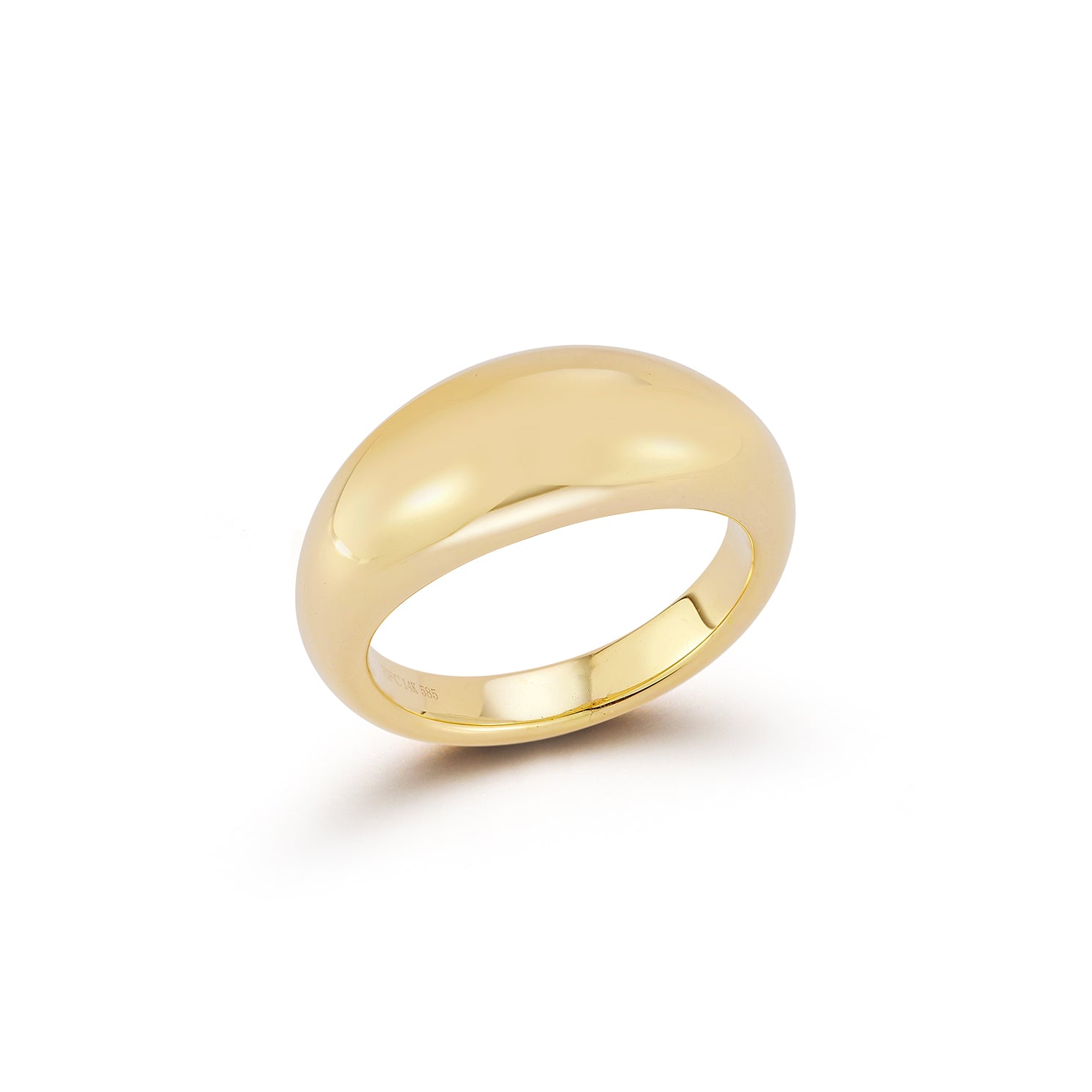 Gold Jumbo Dome Ring in 14k yellow gold
