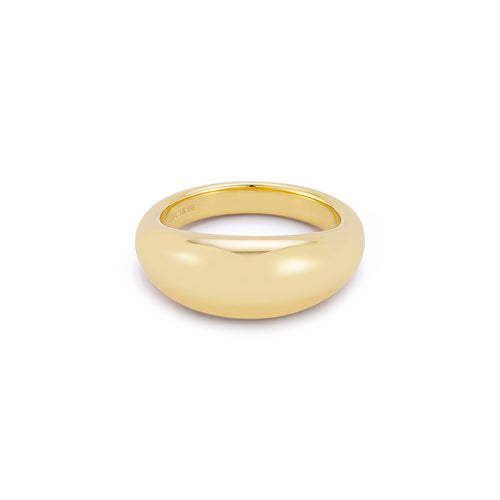 Gold Jumbo Dome Ring in 14k yellow gold