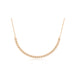 Diamond Twist Segment Necklace in 14k rose gold